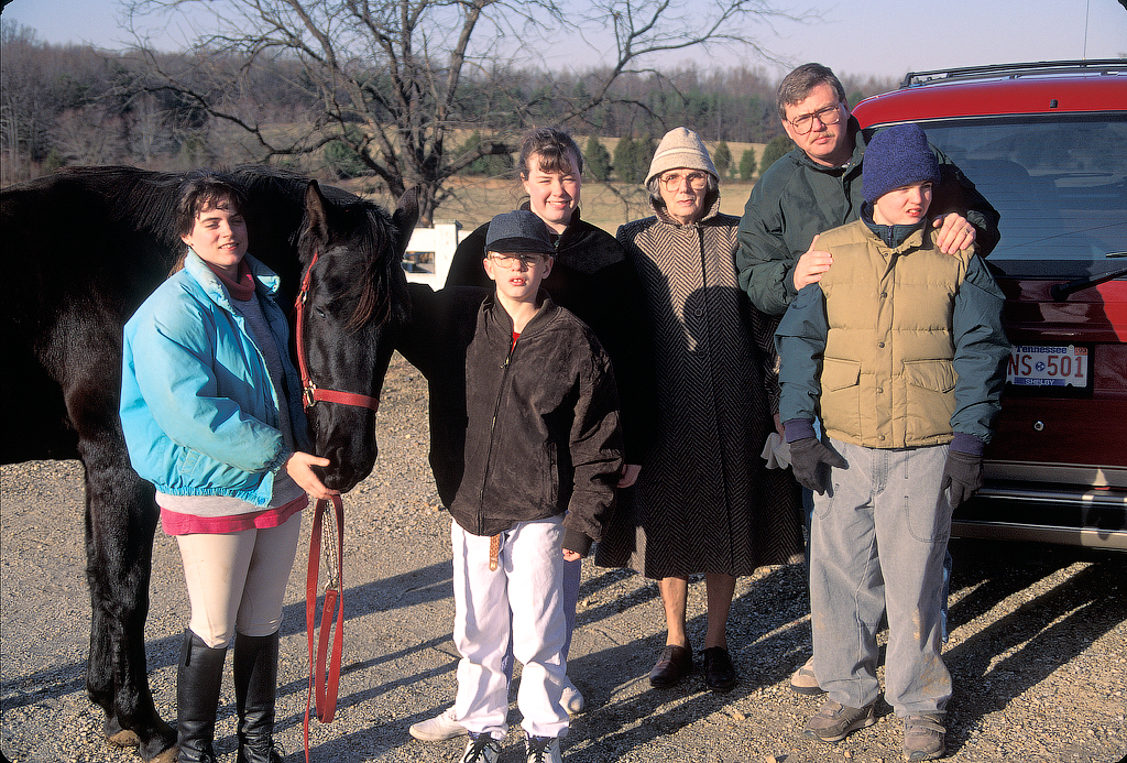 93-1 At Barn w Andy's Family