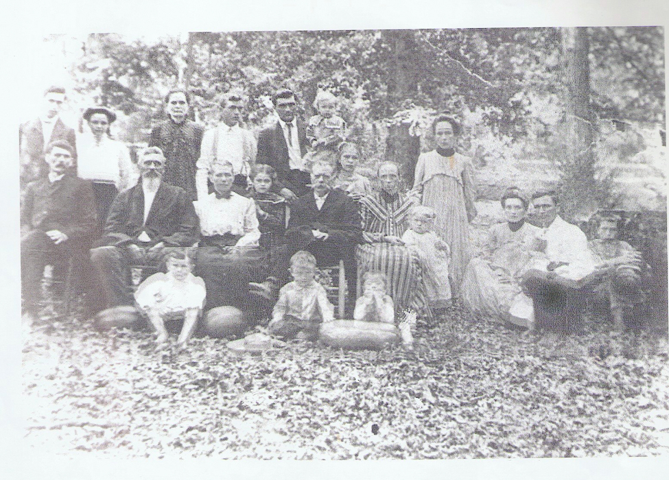 Back row Henry Milton, Telitha Johnson,sophia Philips Collier, Huron Brandon copy