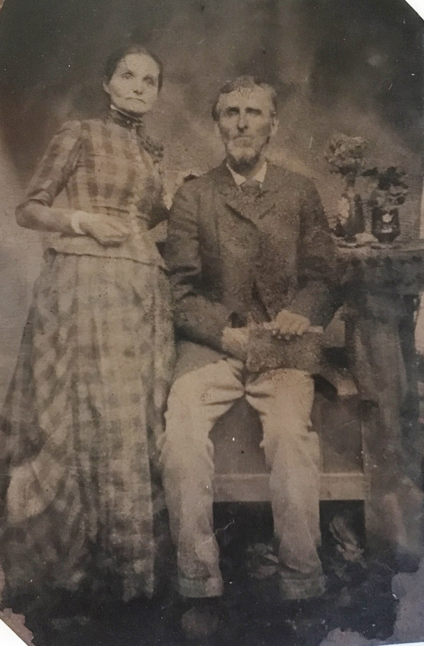 Johnson, George & MA (Chambers) tintype 1 copy
