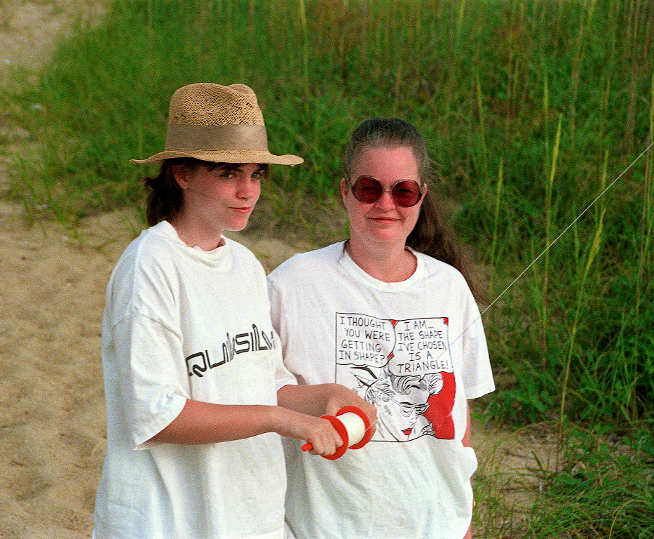 88-6 Becca & Susan Flying Kite