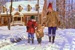 1979-12 BeccaDavidSusanInSnow_Hillcrest_1979Dec_CNeg_1