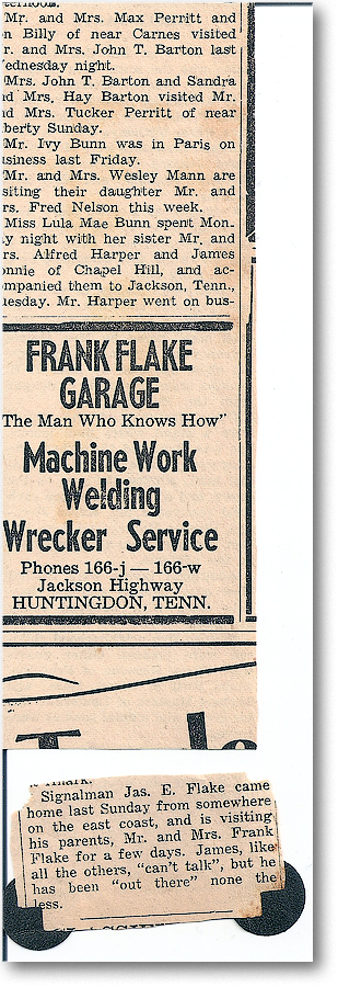 1940s Frank Flake Ad copy
