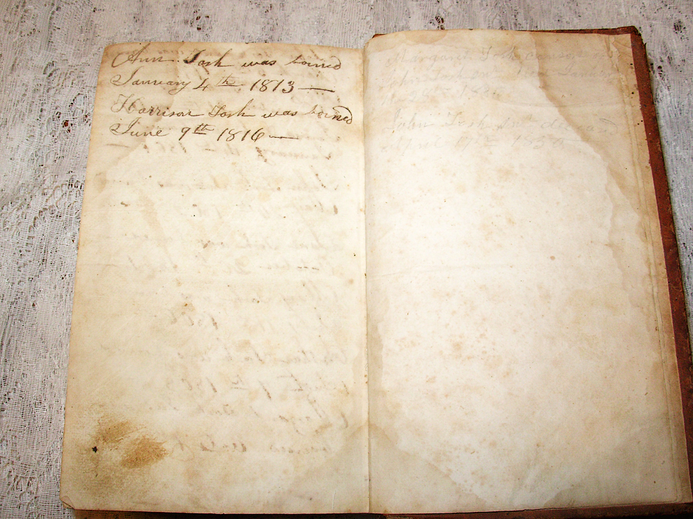 Tosh family Bible ( last pages)